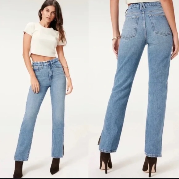 Good American Jeans “Good Boy” Jean Pants 6/28 BRAND NWT AUTHENTIC NWT / NEW - Picture 4 of 16